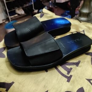 Prada leather slides